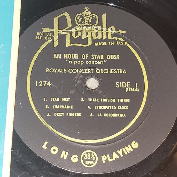 AN HOUR OF STAR DUST LP A POP CONCERT VERY GOOD CONDITION ULTRA RARE BLUE COVER - Picture 3 of 5
